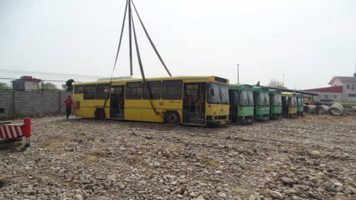 استرداد اتوبوس های توقیف شده شهرداری رشت از قزوین