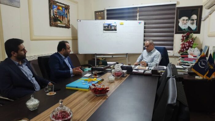 دیدار نوروزی مدیر درمان گیلان با سرهنگ احمد ابراهیمی رییس سازمان بسیج سازندگی گیلان