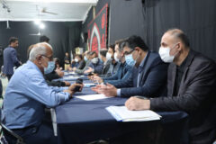 برپایی میز خدمت بنیاد مسکن انقلاب اسلامی در مصلی سنگر