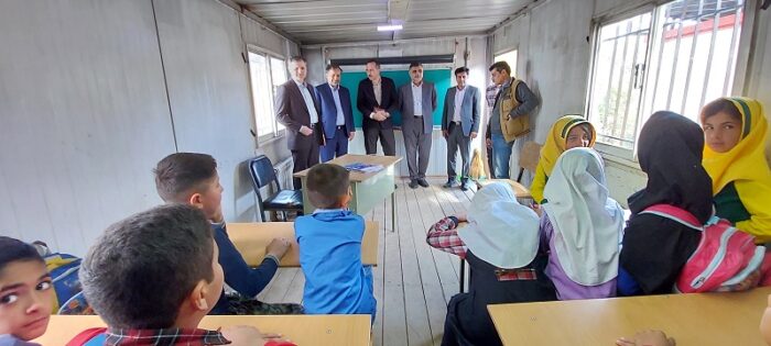 آغاز احداث پروژه مدرسه ۳ کلاسه کانکسی جعفر طیار تنگاب تالش(طرح شهید پناهی)