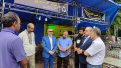 بازدید دکتر محمد حسین واثق کارگرنیا رئیس شورای اسلامی شهر رشت از کارگاه ساخت مجسمه های بازیافتی در رشت