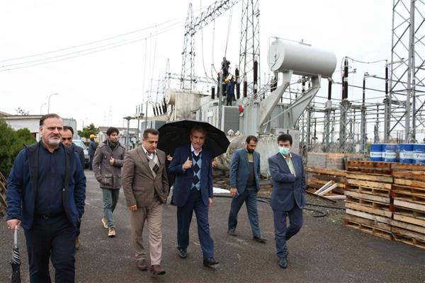 بازدید از ۲ پروژه افتتاحی شرکت برق منطقه ای گیلان در دهه مبارک فجر
