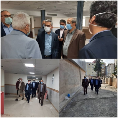 بازدید معاون درمان وزارت بهداشت از کلینیک ویژه در دست احداث مرکز آموزشی ، درمانی دکتر حشمت