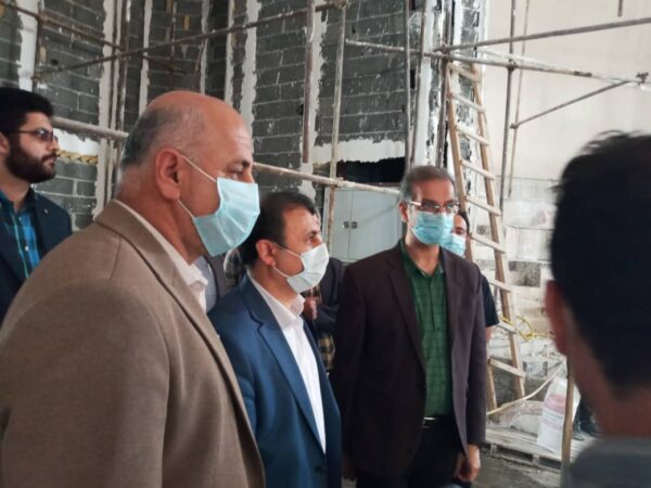 بازدید فرماندار رشت از روند اجرای پروژه زورخانه امام علی (ع) رشت