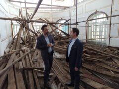 شهردار رشت عملیات اجرایی مرمت بام عمارت تاریخی شهرداری را مورد ارزیابی قرار داد