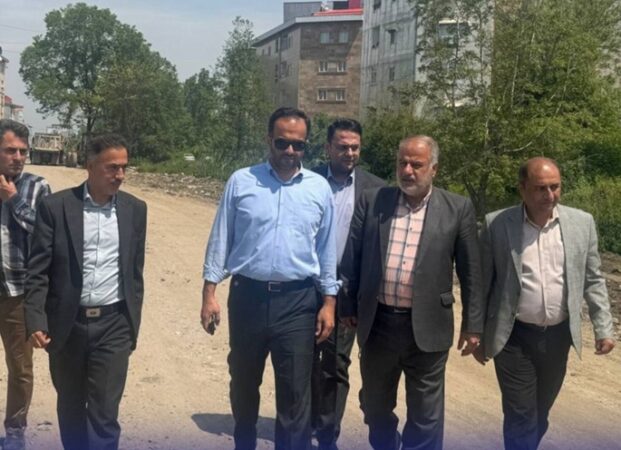 آغاز عملیات اجرایی بازگشایی معابر جدید در رشت اتصال شهرک فرهنگیان از میدان جهاد به ابتدای جاده پیربازار در ورودی گلسار